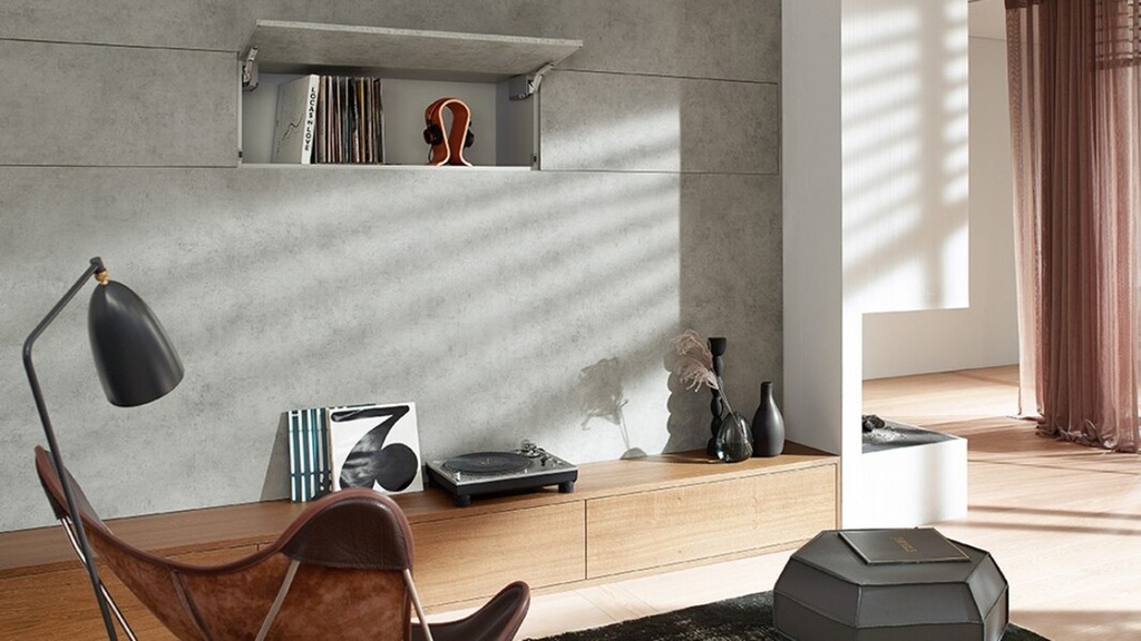 BLUM - AVENTOS HK TOP - KOMPLET SET - sada - biela - na plné dvere s tlmením