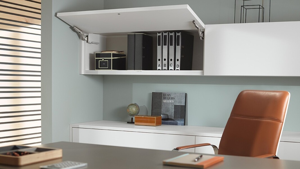 BLUM - AVENTOS HK TOP - KOMPLET SET - sada - biela - na plné dvere s tlmením