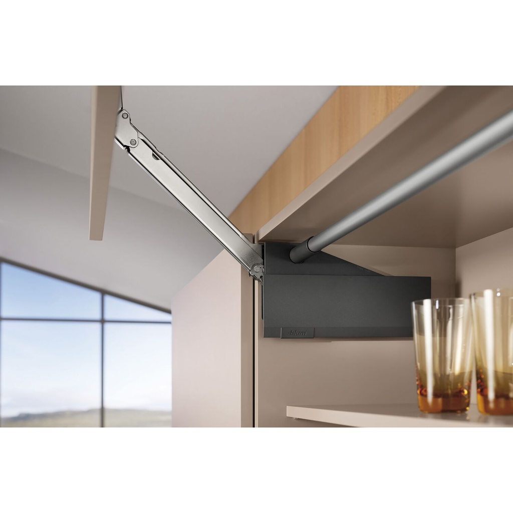 BLUM AVENTOS HL TOP súprava krytiek, hodvábne biely plast            