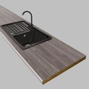 EGGER - Pracovná doska - H1313 ST10 - Dub whiteriver šedohnedý