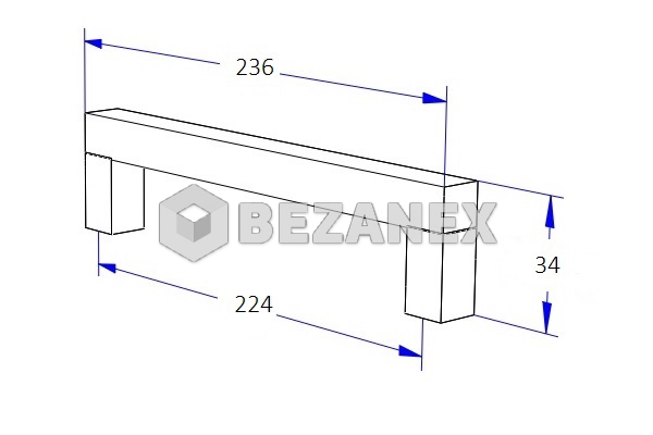 06.01 Hlink B774 - nerez - 224mm /128./, ks