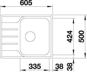 BLANCO LEMIS 45 S-IF Mini