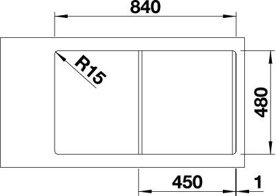 BLANCO LEMIS 45 S-IF
