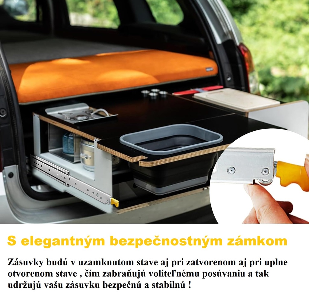 Plnovýsuv ložiskový GIGA /nosnosť 200kg/