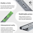 Plnovýsuv ložiskový s tlmením ATM