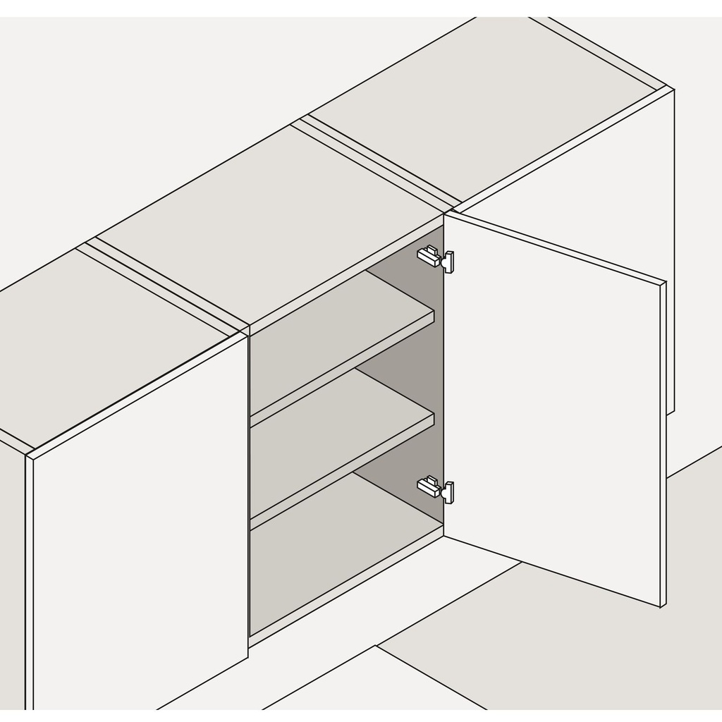 BLUM - Záves - Hydraulický Onyx čierny Vložený 110° Clip-Top /71B3790/