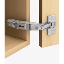 BLUM - Záves - Hydraulický Onyx čierny záves 155´ /Klip-Top/ + platnička 