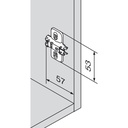 BLUM  - Komponenty - podložka - H0 klip krížová /173L6100/