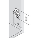 BLUM  - Komponenty - podložka 3D - krížová, excenter /173H7100/