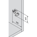 BLUM  - Komponenty - podložka 2D zvýšenie 9mm  /175H9190/