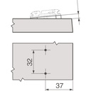 BLUM  - Komponenty - klin - H6 -5° pre skrutkovaciu verziu - 171A5500