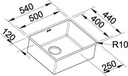 BLANCO CLARON 500-IF