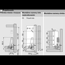 BLUM - ANTARO TOB - držiak chrbta B - Z30B000S - ŠEDÝ /L+P/