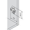 BLUM  - Komponenty - podložka 3D - ku 90° závesu - onyx /174H7130E/