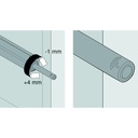 BLUM Tip on - push nastavitelný bielý dlhý /956A1004/ 