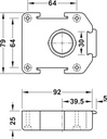 Plastová nožička soklová - čierná - AXILO 1x SET /vrch +spodok/ 