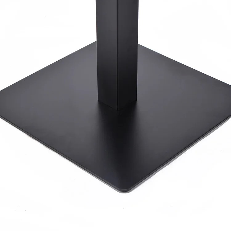 Stolová podnož 740mm Hranatá ČIERNÁ