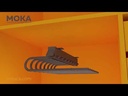Výsuvný vešiak na nohavice  - Mokka - Lavý