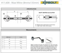 Spojovák ZIPBOLT - pokosový spoj pre zábradlie 8x135mm QT11.600