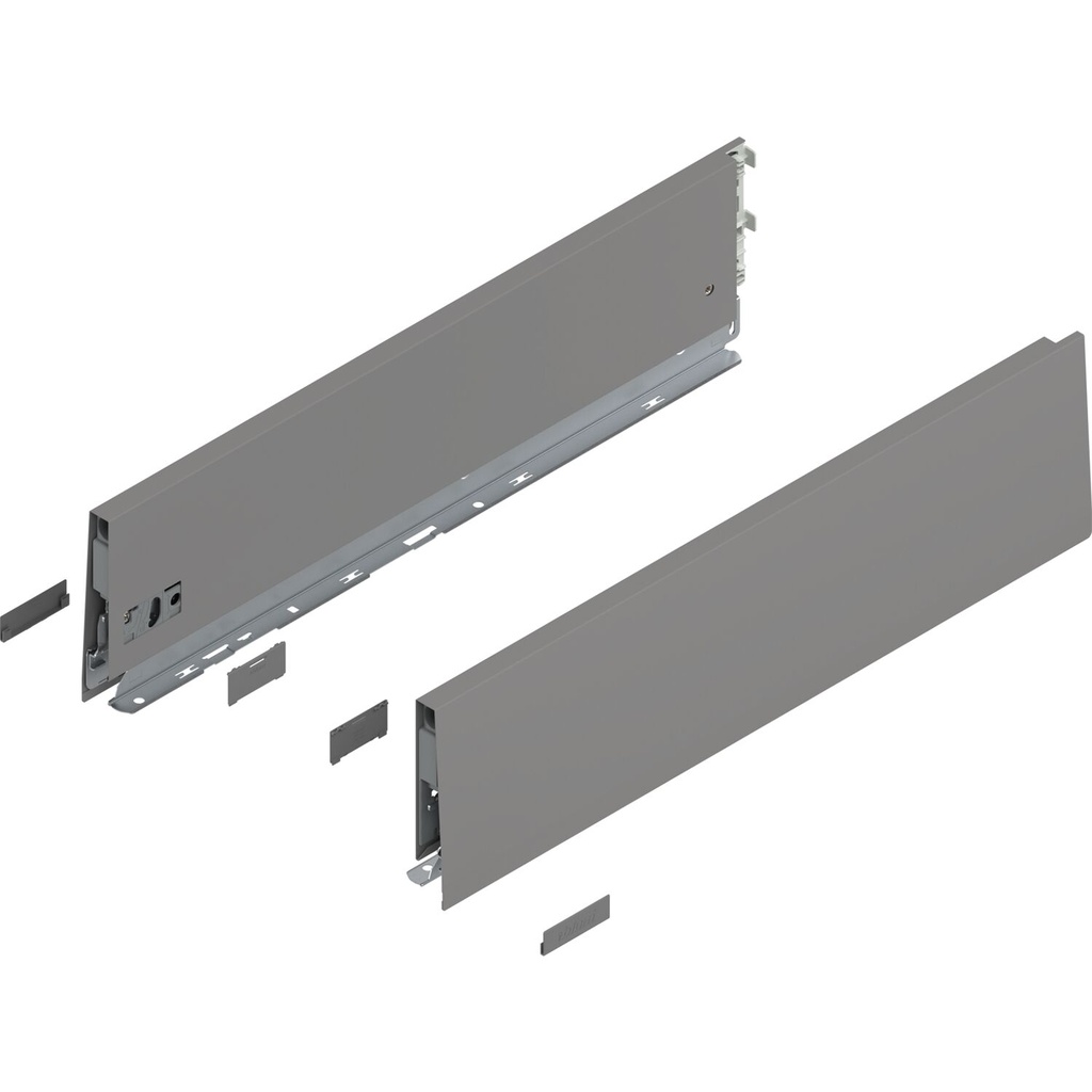 BLUM  -  Merivobox - sada výška K - Blumotion - 40kg - SIVÁ MATNÁ