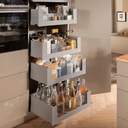 BLUM - Merivobox - sada výška  E - BOXCAP - Blumotion - 40kg - SIVÁ MATNÁ