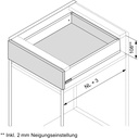  BLUM - Merivobox - sada výška M - Blumotion - 40kg - BIELA