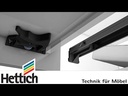 HETTICH - QUADRO V6 - Silent System - plnovýsuv s tlmením - 30 kg nosnosť 