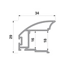 ProAlu  madlo  Trend LINE - AL šampáň  /18´ - 2,7m/