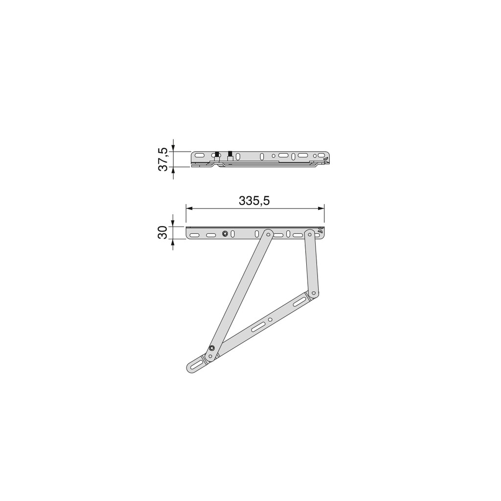 Výklop na postel - kovanie na Jednoposťel