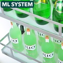 ML systems - Potravinový stojan BIELÝ/CHRÓM 