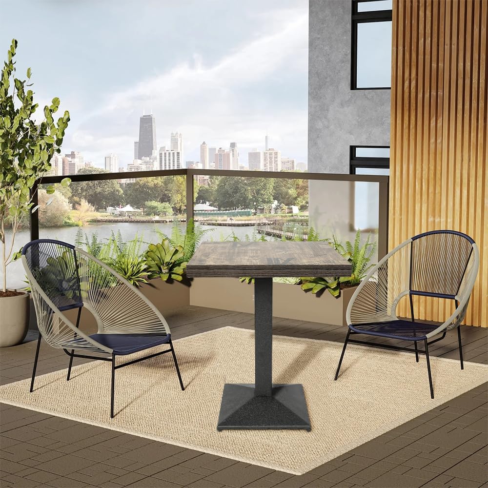 Stolová podnož 740mm Hranatá ČIERNÝ ihlan - Pyramídová