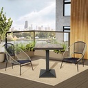 Stolová podnož 740mm Hranatá ČIERNÝ ihlan - Pyramídová