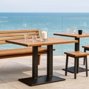 Stolová podnož 740mm Hranatá ČIERNÝ ihlan DUO Pyramida