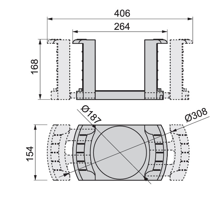 Držiak na taniere roztahovací , šedý
