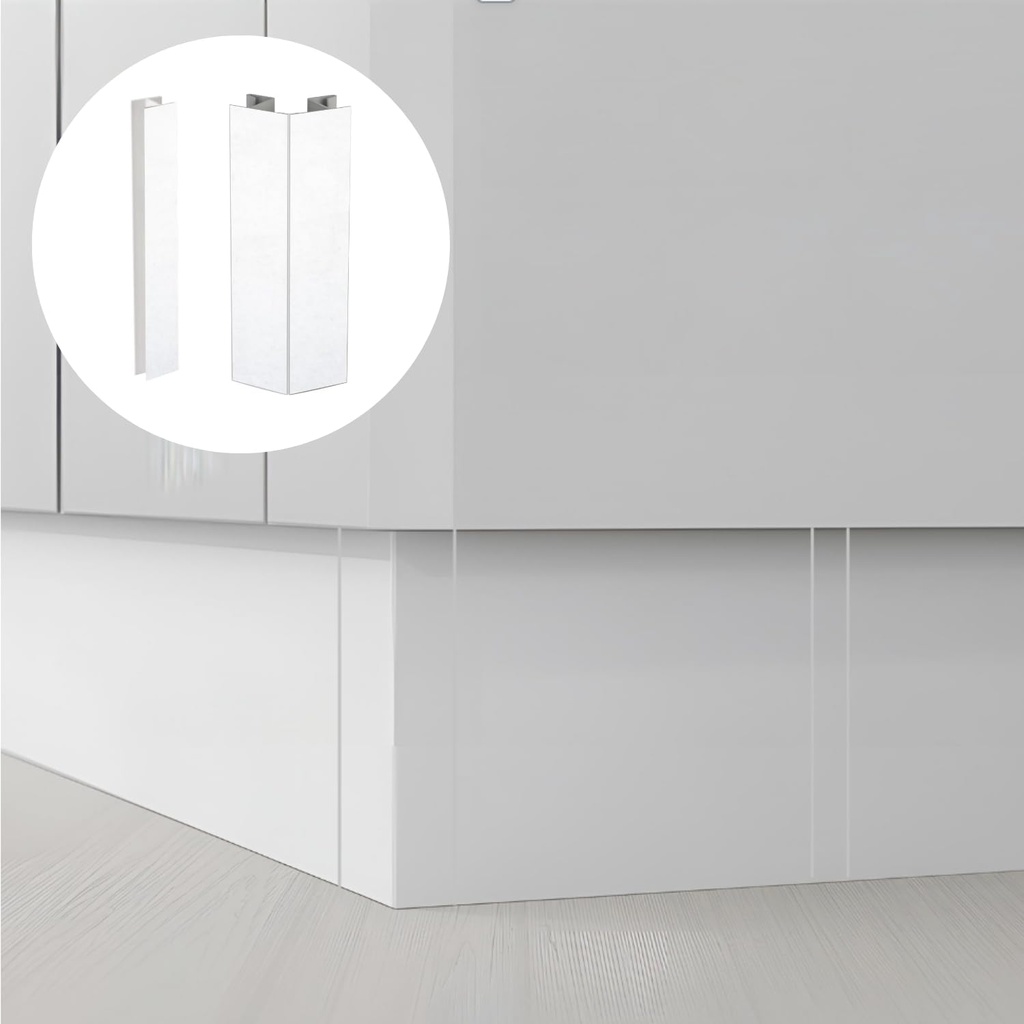 Komponenty - roh vonkajší uhlový biely  /100mm/