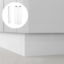 Komponenty - roh vonkajší uhlový biely  /120mm/