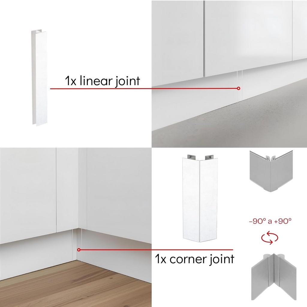 Komponenty - roh vonkajší uhlový biely  /150mm/