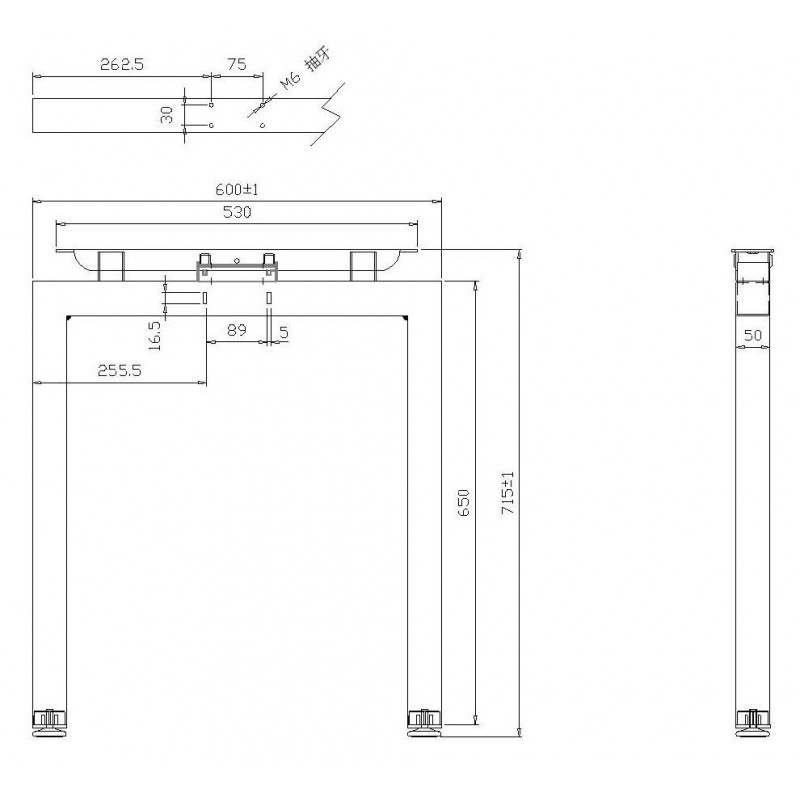 Stolová konštrukcia MODERNO - SET