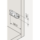 BLUM AVENTOS  HF - podložka klip priama 