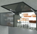 BLUM - AVENTOS HK TOP - KOMPLET SET - sada - na hliníkové dvierka - úzký rámik - s tlmením