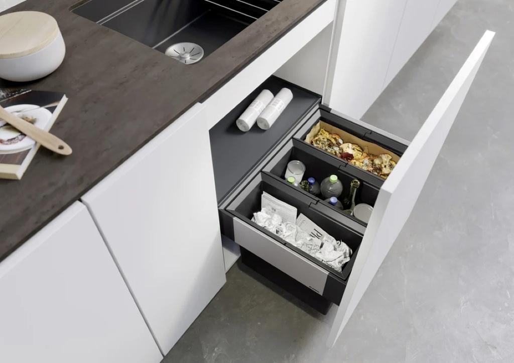 Smetný kôš BLANCO Select 60/3 s tlmením /3x15L/