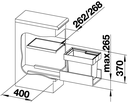 Smetný kôš BLANCO Flexon II 30/1 /1x19L/