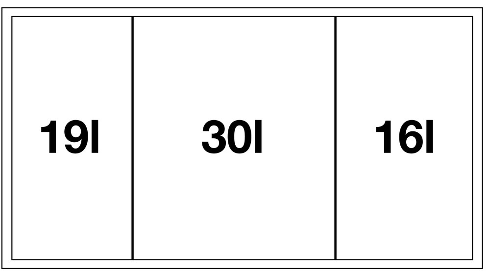 Smetný kôš BLANCO Flexon II 80/3 /19+30+16L/