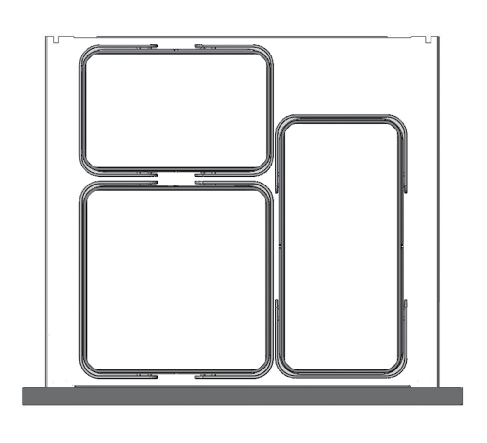 Smetný kôš FRANKE GARBO do 600´/1x8L+1x12L+1x18L/