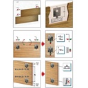 CAMAR 814 - závesný plech pre rektifikačné kovanie - L102mm