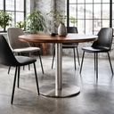 Stolová podnož 740mm Okrúhla Nerez