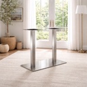 Stolová podnož 740mm Hranatý NEREZ DUO