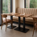 Stolová podnož 740mm Hranatá ČIERNÁ DUO