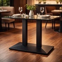 Stolová podnož  740mm - Hranatá ČIERNÝ ihlan DUO Pyramida