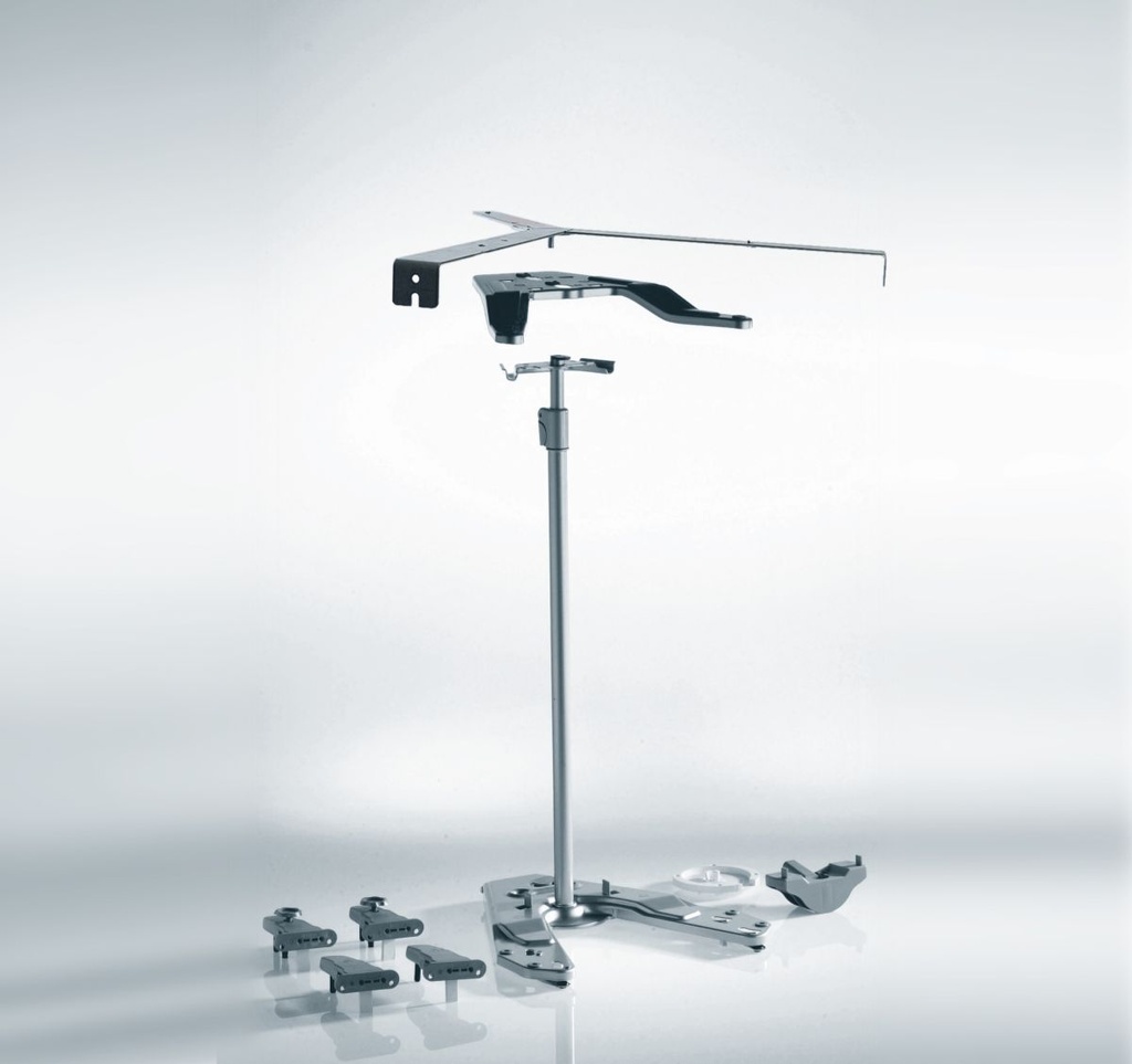  KESSEBOHMER - REVO 90° ARENAplus classic 900mm, 2poličky Chróm / Biely 